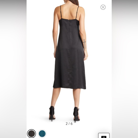 Chelsea28 Button-Up Satin Slipdress - Picture 2 of 6